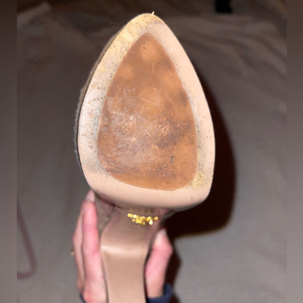 Prada Rustic Peep Toe High Heels - Picture 6 of 6